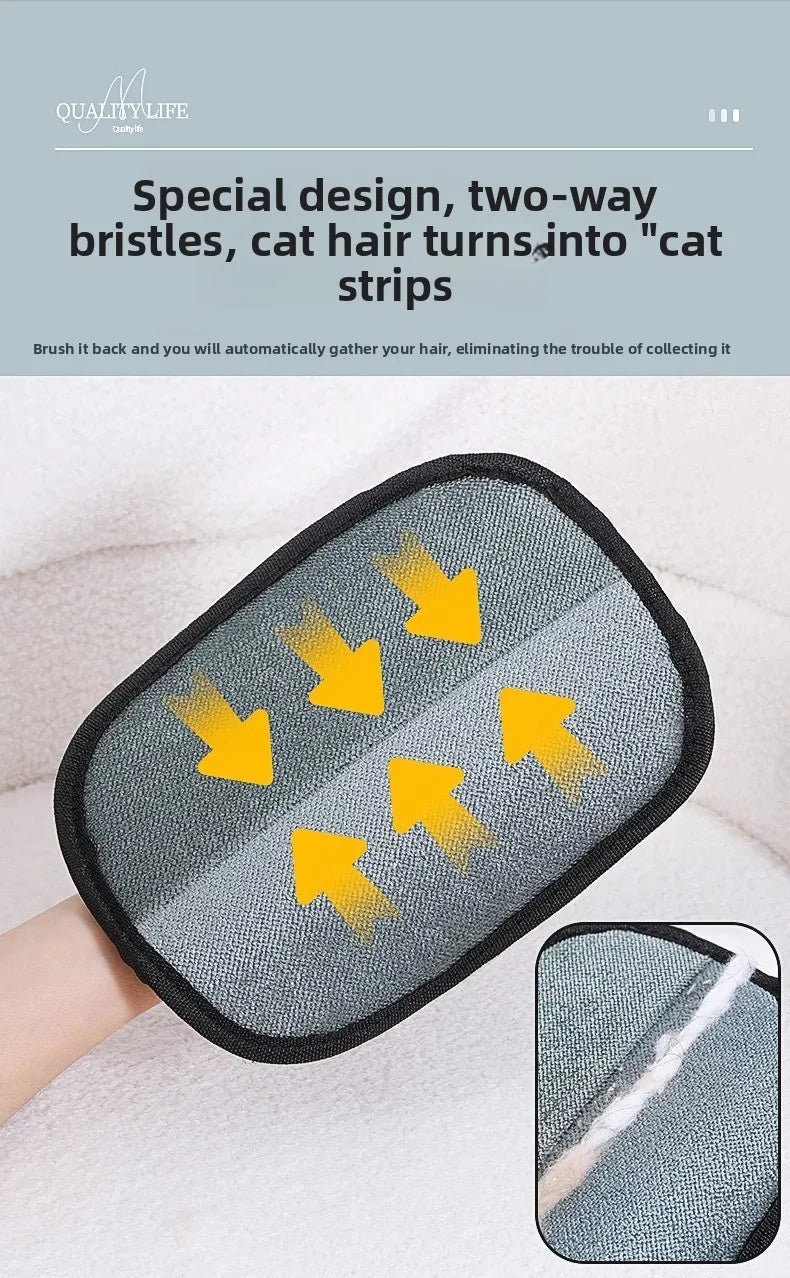 Premium Pet Grooming Gloves - Gentle Hair Removal & Massage