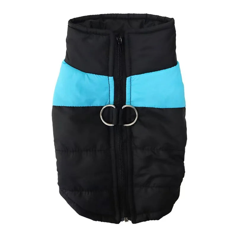 Waterproof Warm Dog Coat - Padded Winter Vest with Zipper