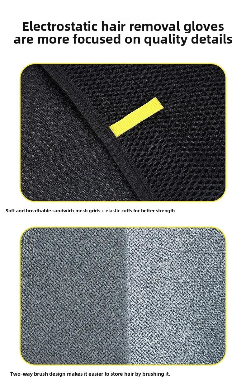 Premium Pet Grooming Gloves - Gentle Hair Removal & Massage