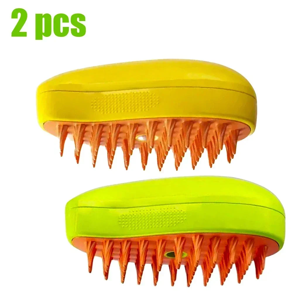 Steam Grooming Brush - 3-in-1 Pet Hair Remover & Massage Comb