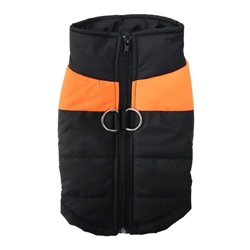 Waterproof Warm Dog Coat - Padded Winter Vest with Zipper
