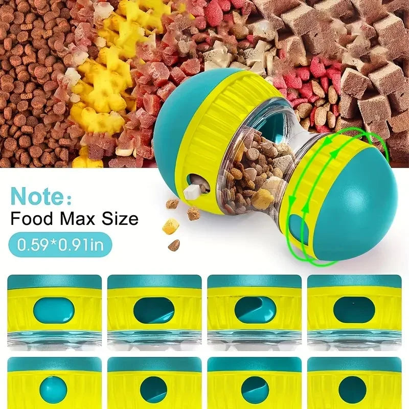 Interactive Slow Feeder Dog Toy - Treat Dispensing Ball for Mental Stimulation & Healthy Eating
