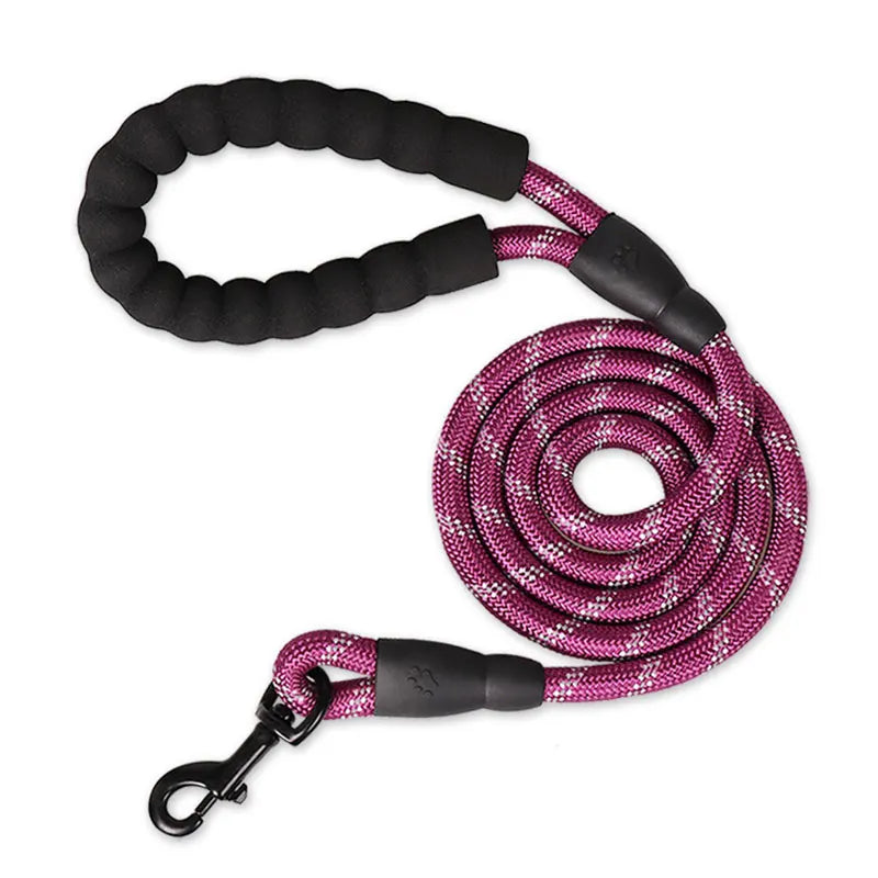 Reflective Dog Leash with Quick Release - Strong Nylon Training Leash for Large & Small Dogs