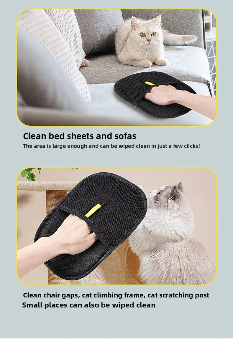 Premium Pet Grooming Gloves - Gentle Hair Removal & Massage