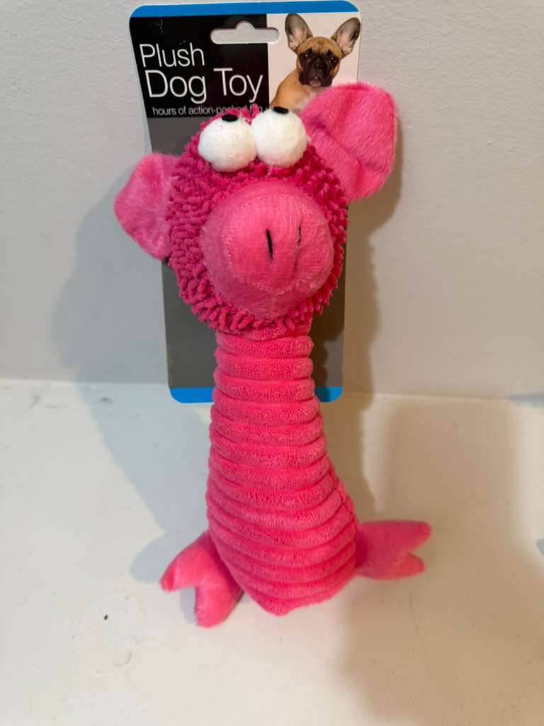 Plush Pig Dog Toy – Squeezable & Cuddly