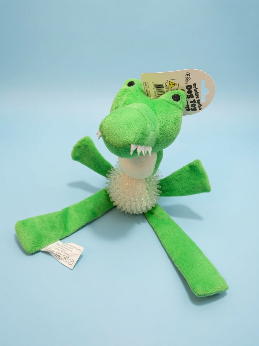 Crocodile Crinkle Squeeze Dog Toy