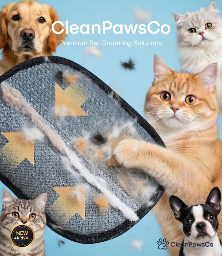 Premium Pet Grooming Gloves - Gentle Hair Removal & Massage