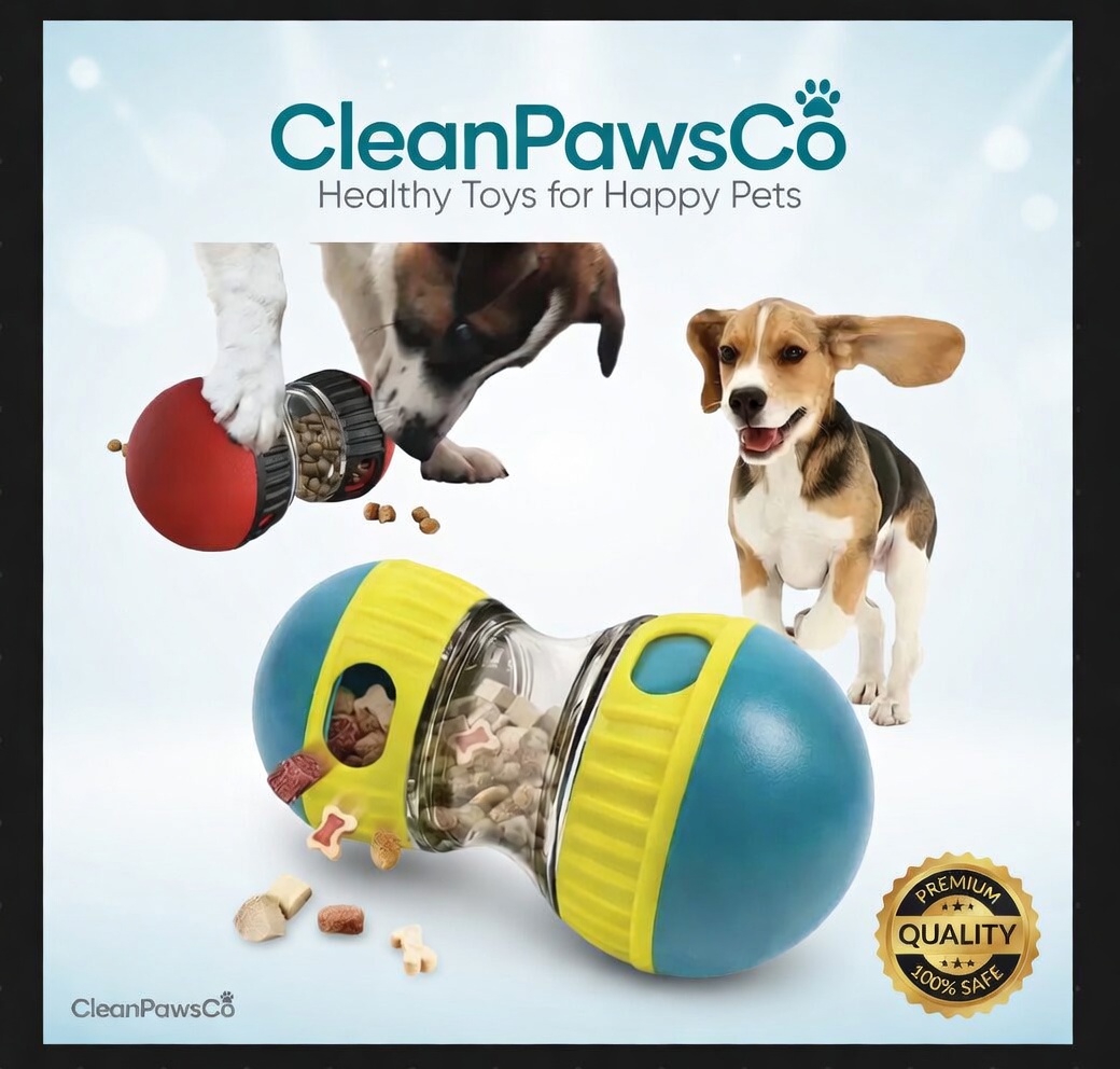 Interactive Slow Feeder Dog Toy - Treat Dispensing Ball for Mental Stimulation & Healthy Eating
